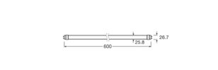 Světelný zdroj LED TUBE T8 EM VALUE 600 mm 6.6W 865 LEDVANCE 4099854434761