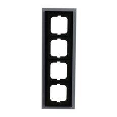 Čtyřrámeček ABB SOLO CARAT bílé sklo 1724-811 2CKA001754A4445