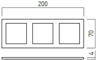 XDOMINO FRAME for 3 LED module for DM02