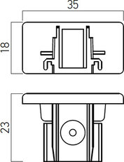 MINITRACK 1c END CAP S