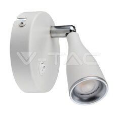 4.5W Led Wall Lamp 4000K White With Switch V-TAC SKU8677
