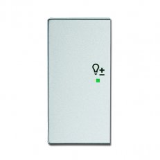 ABB Future linear Kryt 2nás levý symbol stmívání hliníková stříbrná SRD-2-L-83