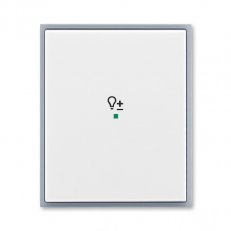 ABB Element Kryt 1násobný symbol stmívání bílá/ledová šedá 6220E-A01004 04