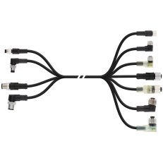 Konfekcionovaný kabel pro snímače/akční členy AB-C5-M12MA-4,0PUR-M12FA-SH