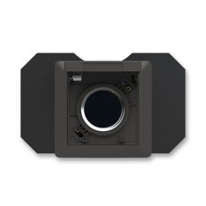 ABB ZONI Zásuvka centrálního vysávání, matná černá/bílá 5530T-C67107 137