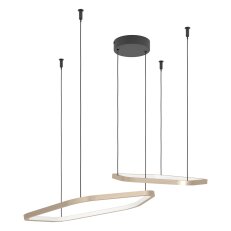 Závěsné svítidlo ESTRELLA LED-CCT 30W IP20 matný bronz/černá EGLO 390507