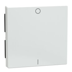 Klapka, Merten System M, se symbolem 0/1, active white, termoplast lesklý 432225