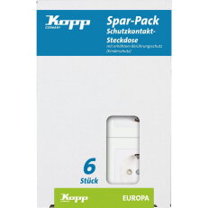 117913080 Profi-Pack: 6 Earthed socket o