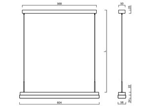 Závěsné svítidlo MATAR LE1 9W IP40 3-4K ON/OFF PC černá OSMONT MAT71606