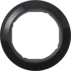 Rámeček pro záslepku O58mm, Serie 1930, černá, lesk HAGER WTD3191BG