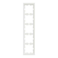Rámeček Merten D-Life, pětinásobný, nordic white, plast SCHNEIDER MTN4050-6537