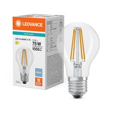 Světelný zdroj LED CLASSIC A V 7.5W 865 Clear E27 LEDVANCE 4099854784347