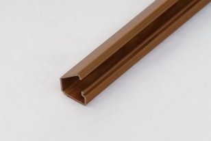 Lišta 12x7mm lepící, imitace dřeva tmavá, fólie MALPRO 1032-8835
