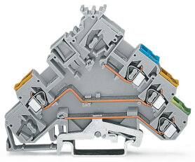 Řadová svorka pro akční člen 2,5 mm2 šedá Wago 280-572/281-411