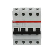S204-K40 4 fázový jistič 40 A char. K 6kA ABB 2CDS254001R0557