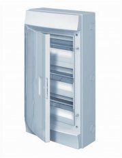 ABB Rozvodnice nástěnná IP65/36M (12x3) Mistral65 vč. N/PE plná dvířka