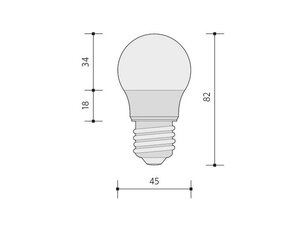 LED GOLF DELUXE světelný zdroj E27 5,5W, studená bílá PANLUX PN65206019