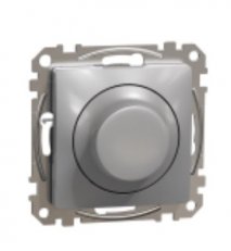 Sedna D/E Univerzální otočný LED stmívač, Aluminium SCHNEIDER SDD113502