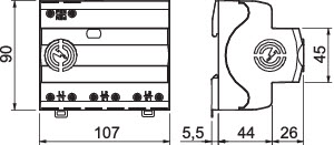 OBO MCF75-3+FS Kombinovaný svodič přepětí typ 1+2,3P,75kA(10/350),DS 255V