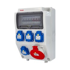 Zásuvková skříň ZSF40001000.0/3958 IP44 jištěná bez chrániče FAMATEL v577