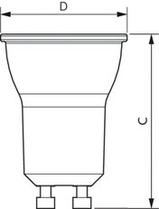 Reflektorová LED žárovka PHILIPS MR11 GU10 3.5W-35W WW 36D 2700K SRT6