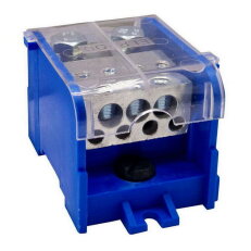 Distribuční blok DTB 120/3x25+4x10 modrý ELEKTRO BEČOV UB12025.12