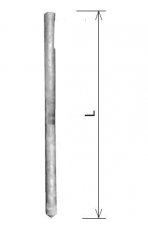 Zemnící tyč ZTP 1,5 (plná pr. 25 mm) Kovoblesk 21425