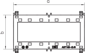 OBO 6258018 Adaptér 2/3 násobný ADT-45 3