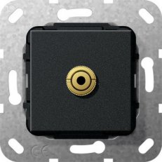 Mini 3,5 mm Krátký kabel vložka černá m GIRA 564910