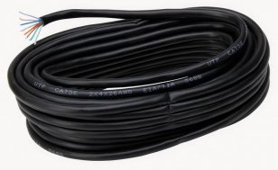 Síťový kabel CAT 5-UTP, 10 m, černý