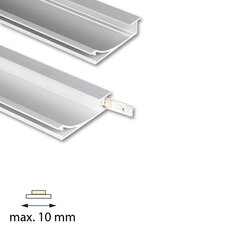 Hliníkový profil AI, 68x14mm, včetně mléčného difuzoru, 1m MCLED ML-761.053.43.1