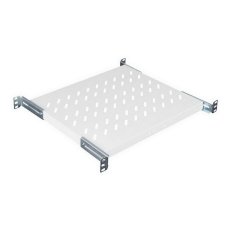 19'' polička pevná, 370 mm, 50 kg, 1U, 4bodová, RAL 7035 SCHRACK DTFF1370--