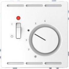 Pokojový termostat Merten D-Life 24V Lotus White SCHNEIDER MTN5761-6035