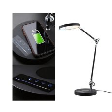 AS Numis LED Deskl 11W Blk QI tunW dim C