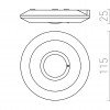 SENSOR stropní 230V max. 2000W 360° RENDL G12754