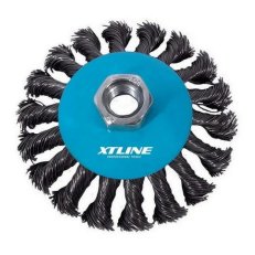 Bevel brush  twisted wire, 100 mm/M14 XTLINE XT22017