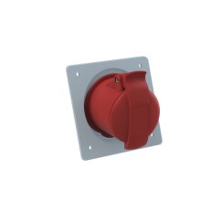 ABB Zásuvka vestavná šikmá 4p. 32 A IP44 6 h šedá-červená 332RAU6