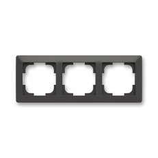 ABB Zoni Rámeček trojnásobný pro vodorovnou i svislou montáž matná černá