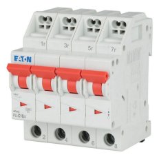 PLI-C10/4 Jistič PLI (bezšroubové svorky nahoře) char C 4-pólový 10kA 10A 101361