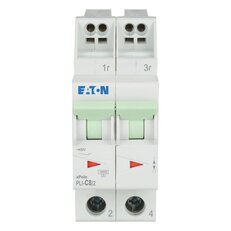 PLI-C8/2 Jistič PLI (bezšroubové svorky nahoře) char C 2-pólový 10kA 8A 101297