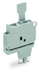 Pojistkový modul, se sponkou, pro pojistkovou vložku G 5x20 mm, šedá
