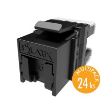 Keystone Solarix CAT6 UTP RJ45 černý pro kleště  SXKJ-NA-BU (balení 24 kusů)