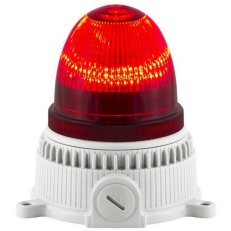 Svítidlo signální OVOLUX LED 12/24V, ACDC, IP65, M16, červená, světle šedá 38803