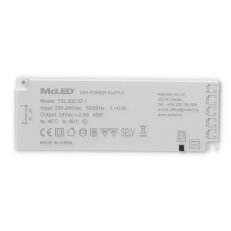 Ultra tenký Smart LED napájecí zdroj 60W/24V/2,5 A MCLED ML-732.302.62.1