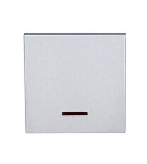 Kryt spínačů a ovladačů s červeným průhledem, stříbrný SCHRACK EV122208--