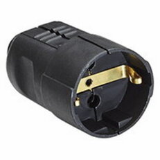 Bachman 912.170 coupling with earthing contact black