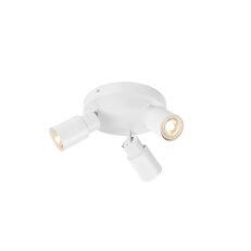 SLV PURI 2.0 Tube, nástěnné a stropní svítidlo, kulaté, 3 x max. 6W GU10, bílé