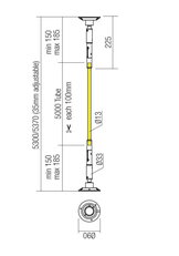 Nástěnné svítidlo FREEDOM 360 SIST.LINIAR LED SMD 45W IP65 4000K SBK(5M)