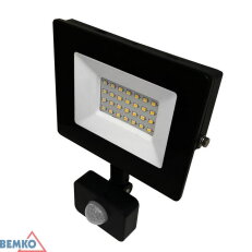 Reflektor LFK KASTEL LED 4000K 20W 1600lm IP65 pohyb.senzor Bemko 107646