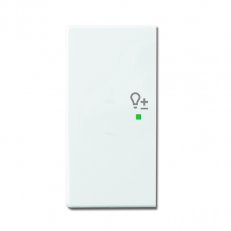ABB Future linear,Solo Kryt 2násobný levý symbol stmívání studio bílá SRD-2-L-84